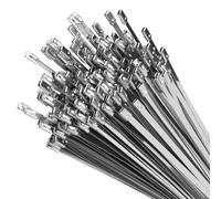 XINGO 100 Piezas Bridas de Acero Inoxidable Resistencia Tracción 136 Kg, 600mm x 4,6 mm,Multiusos Bridas de Acero Inoxidable Para Fijación de Tuberías Reparación de Cercas y Atado de Cables