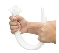 XINGO 100 Piezas de Blanco Bridas Plastico Grandes, 400mm x 9mm, plástico ultra fuertes con, 80 kg de resistencia a la tracción, resistentes a los rayos UV para interiores y exteriores