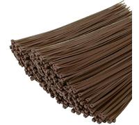 XINGO 1000 Piezas 300mm x 4.8mm Marrón Bridas para cables profesionales,Resistentes UV, Bridas para Cables Para Oficina, Hogar, Exteriores
