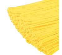 XINGO 1000 Piezas Amarillo Bridas bridas para cables profesionales, 200mm x 4.8mm,Resistentes UV, Bridas para Cables Para Oficina, Hogar, Exteriores