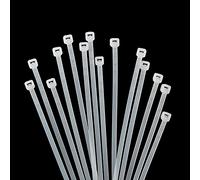 XINGO 1000 Piezas Blanco Bridas para cables profesionales, 150mm x 2.5mm,Resistentes UV, Bridas para Cables Para Oficina, Hogar, Exteriores