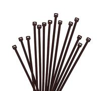 XINGO 1000 Piezas Marrón Bridas para cables profesionales, 200mm x 2.5mm, Resistentes UV, Bridas para Cables Para Oficina, Hogar, Exteriores