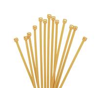 XINGO 1000 Piezas Oro Bridas para cables profesionales, 100mm x 2.5mm,Resistentes UV, Bridas para Cables Para Oficina, Hogar, Exteriores