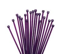 XINGO 1000 Piezas Púrpura Bridas para cables profesionales, 200mm x 2.5mm,Resistentes UV, Bridas para Cables Para Oficina, Hogar, Exteriores