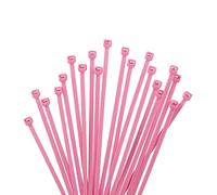 XINGO 1000 Piezas Rosa Bridas para cables profesionales, 100mm x 2.5mm,Resistentes UV, Bridas para Cables Para Oficina, Hogar, Exteriores