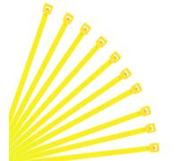XINGO 500 Piezas Amarillo Bridas bridas para cables profesionales, 300mm x 3.6mm,Resistentes UV, Bridas para Cables Para Oficina, Hogar, Exteriores
