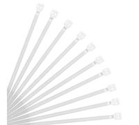 XINGO 500 Piezas Blanco Bridas bridas para cables profesionales, 300mm x 3.6mm,Resistentes UV, Bridas para Cables Para Oficina, Hogar, Exteriores
