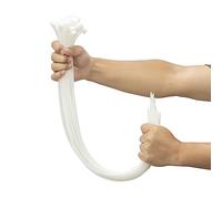 XINGO Blanco Bridas Plastico Grandes, 650mm x 9mm, 100 Piezas de plástico ultra fuertes con, 80 kg de resistencia a la tracción, resistentes a los rayos UV para interiores y exteriores