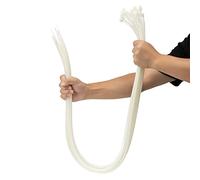 XINGO Blanco Bridas Plastico Grandes, 760mm x 9mm, 40 Piezas de plástico ultra fuertes con, 114 kg de resistencia a la tracción, resistentes a los rayos UV para interiores y exteriores