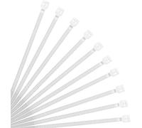 XINGO Pack de 500 Bridas de Plástico Premium Fuertes Industrial, Bridas de Plástico para Cables Multifunción para Uso Interior y Exterior, Gestión de Cables,Decoración (250mm x 3.6mm, Blanco)