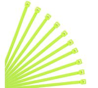 XINGO Pack de 500 Bridas de Plástico Premium Fuertes Industrial, Bridas de Plástico para Cables Multifunción para Uso Interior y Exterior, Gestión de Cables,Decoración (200mm x 3.6mm, Verde manzana)