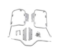 XingPuBhD Estante Trasero La Motocicleta para ZONTES para ZT368G para 368G para G368 2024 2025 2026 Alforja Caja Herramientas Lateral Soportes Equipaje Alforjas Bastidores(Silver)