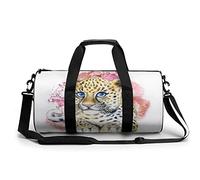 Xingruyun Bolsa De Deporte Leopardo Lindo Bolso De Viaje Bolsa De Natación Bolsa De Gimnasio Y Fitness Sport Duffel Bag con Bandolera para Niños Y Niñas 45x23x23cm