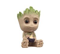 Xingsky Baby Groot, Figura de Groot 14 cm Maceta con Orificio de Drenaje Maceta Pastel Coche Acuario Decoración