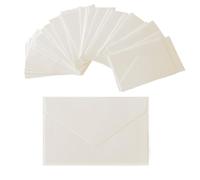XINGSUI 80 sobres de papel kraft de 14.13 x 2.75 pulgadas, sobres pequeños de colores, sobres de regalo con solapa minimalista, para tarjetas de felicitación, invitaciones, regalos, cartas pequeñas