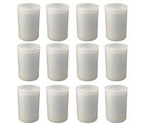 XINGSUI Latas de película de plástico de 12 piezas, latas de película de cámara con tapas, mini cajas de almacenamiento, pequeñas cajas de almacenamiento científicas (blanco)