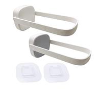 XINGSUI Organizador de perchas apilador, 2 soportes de almacenamiento portátiles para colgar ropa, ahorro de espacio, para organizar (blanco + gris)