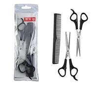 XINGSUI Tijera Peluquería Profesional Kit,Tijeras de Peluquería Profesional,tijeras de adelgazamiento,Peine,con bolsa de almacenamiento