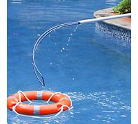XINGYAOSM Gancho Salvavidas Piscina, Ganchos Seguridad Salvar Vidas Emergencia De Longitud Ajustable 3/5/7 M, Gancho De Seguridad Piscina Aluminio con Poste Extensión(3.0m/9.8ft Pole+Life Hook)
