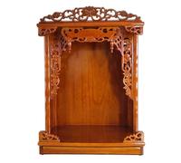 XINGYAOSM Mesa De Meditación para Santuario Doméstico, Altar Budista Madera Montado En La Pared, con Un Cajón para Ofrendas De Pooja E Incienso(Walnut,42cm/16.5in)