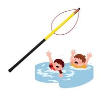 XINGYAOSM Poste Fibra Vidrio para Piscina Gancho Seguridad para Piscina, Poste Telescópico Preservación Enseñanza con Mango Antideslizante, para Víctimas Ahogamiento, Playas, Piscinas(550cm/18ft)