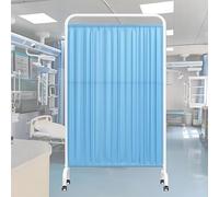XINGYAOXS Biombo Médico Móvil De 1,8 M De Alto, Separador De Ambientes Portátil, Mampara De Pie De Un Solo Panel con Rueda, Tela De Nailon Impermeable, For Oficina, Clínica Y Salón De Belleza(Blue)
