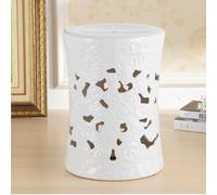 XINGYAOXS Taburete Jardín De Cerámica Pintado Mano Decorativo con Forma Tambor Moderno Esmaltado Alto Brillo para Patio 28 X 28 X 46 Cm Ideal para Salón Dormitorio Y Balcón(A2-32x32x45cm)