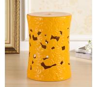 XINGYAOXS Taburete Jardín De Cerámica Pintado Mano Decorativo con Forma Tambor Moderno Esmaltado Alto Brillo para Patio 28 X 28 X 46 Cm Ideal para Salón Dormitorio Y Balcón(A3-32x32x45cm)