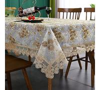 XINGYUANHE Mantel de Lujo Bordado de Encaje para Mesa, Hogar, Boda, Banquete, Fiesta - Funda para Muebles