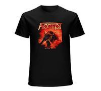 XINGYUE STAR Accept Blind Rage 2014 - Camiseta de manga corta 100% algodón, color negro, Negro, L