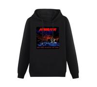XINGYUE STAR Annihilator Set The World On Fire Hoody Unisex Ptinted Hoodies Long Sleeve Men's Hooded with Pocket Black M