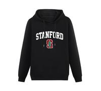 XINGYUE STAR Campus Farben Stanford Cardinal Erwachsene Arch & Logo Hoody Unisex Long Sleeve Hooded with Pocket Black L
