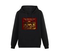 XINGYUE STAR Crosby Stills Nash & Young Deja VU Hoody Unisex Ptinted Hoodies Long Sleeve Men's Hooded with Pocket Black S