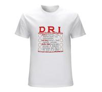 XINGYUE STAR D.R.I. Definition Dirty Rotten Imbeciles Crossover S.O.D. - Camiseta para hombre, color blanco, blanco, L