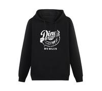 XINGYUE STAR Dino's Bar and Grill Lizzy Rock Lynott Rock Hoody Unisex Long Sleeve Hooded with Pocket Black S