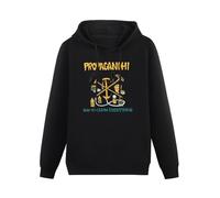 XINGYUE STAR Propagandhi How To Clean Everything Hoody Unisex Ptinted Hoodies Long Sleeve Men's Hooded with Pocket Black XL