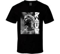 XINGYUE STAR Rauw Alejandro Reggaeton Regueton Trap - Camiseta para hombre, color negro, Negro, M