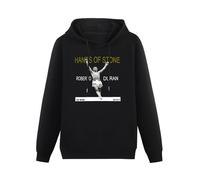 XINGYUE STAR Roberto Duran Hands of Stone Boxing Legend Hoody Unisex Long Sleeve Hooded with Pocket Black M