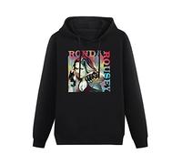 XINGYUE STAR Ronda Rousey Art Work Oil Painting Hoody Unisex Ptinted Hoodies Long Sleeve Men's Hooded with Pocket Black L