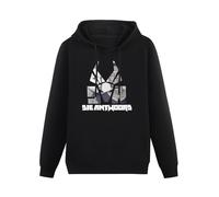 XINGYUE STAR Rongc Die Antwoord Hoody Unisex Ptinted Hoodies Long Sleeve Men's Hooded with Pocket Black S