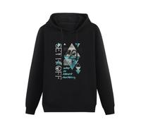 XINGYUE STAR Set It Off Wolf In Sheeps Hoody Unisex Ptinted Hoodies Long Sleeve Men's Hooded with Pocket Black XXL