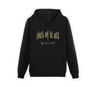 XINGYUE STAR Sick of It All Panther Hoody Unisex Ptinted Hoodies Long Sleeve Men's Hooded with Pocket Black S