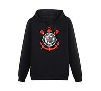 XINGYUE STAR Sport Club Corinthians Paulista - Sudadera con capucha unisex de manga larga para hombre, con bolsillo, color negro, Negro, S