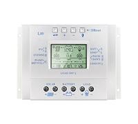XINHAN Controlador de Carga Solar, Controlador Solar 8 0A 12V/24V L80 Controlador Solar de Carga de visualización de Nivel Cero