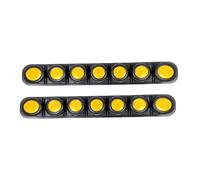 XINHONGJIMAOYI 2 Pack Tiras de Parachoques Reflectantes Plegables para Porsche 911 Dakar 2022-2024, Protector de Borde de Puerta de Coche Impermeable Anticolisión,Yellow