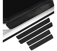 XINHONGJIMAOYI 4 Piezas Protector de Escalón de Coche para Renault Grand Scenic IV (2016-2022), Anti Rasguño Protector, Engomada Tiras Umbral Fibra Carbon Coche