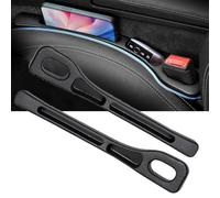 XINHONGJIMAOYI Relleno de Hueco de Coche para Ford Ranger Raptor 2013-2022 2023, Impermeable Organizador Cuero PU Anti-Caída Almacenamiento Bolsillo Consola Lateral