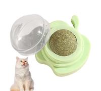 Xinhuju Bola de Pared con Hierba gatera - Juguete Comestible para Gatos, Interactivo Giratorio, Divertida decoración Pared, Juego Natural Seguro lamer, del estrés Mascotas | Entretenimiento, Sal