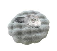 Xinhuju Cama para perro, núcleo térmico , tapete interior autocalentable, parte de forro polar lavable a máquina, zona de comodidad estable de 30 cm, respaldo de partículas versátil