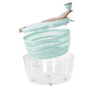 Xinhuju Centrifugador de Ensalada - Manivela Doble Capa Gran Capacidad | Ensaladera y secador de Ensalada | para el hogar, Comercio, Restaurante, Boda y